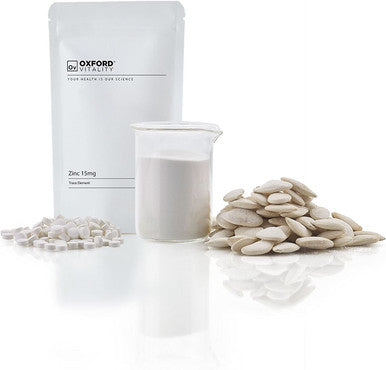 Zinc Tablets | 15mg Supplements for Skin and Immune System Health | Oxford Vitality