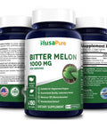 NusaPure Bitter Melon Extract 1000 mg 180 Veg Caps (100% Vegetarian, Non-GMO & Gluten-Free)