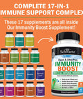 Bioschwartz Immune Support Supplement With Vitamin C 1000Mg Zinc Elderberry Extract Ginger Bee Propolis Beta Carotenes, Immunity Boost For Adults, Immune Defense Antioxidant Vitamins, 90 Capsules