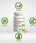 Deal Supplement Oil of Oregano Softgels with Black Seed Oil 9000mg Per Serving 300 Count 30:1 Extract Active Carvacrol & Thymoquinone Antioxidant Immune Health Support Plant Based GMO-