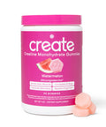 Create Creatine Monohydrate Gummies for Men & Women - Boost Focus Strength and Endurance Anti-Melting Formula Vegan Gluten-Free Non-GMO 1.5 Gram Creatine per Gummy (Watermelon 90 ct)