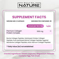 Built Nature Collagen Powder Pills, Hydrolyzed Type 1 & 3 Peptides, Grass-Fed 5-In-1 Multi Collagen Complex Supplement, Healthy Hair, Skin, Nails, Bones & Joints, Keto & Paleo Friendly, Non-Gmo, 60 Capsules
