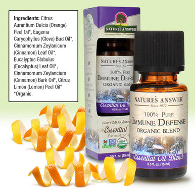 Nature'S Answer 100% Pure Organic Essential Oil Blend 0.5-Ounce Aroma Defense