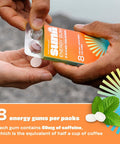 Sunii Energy Gum - Boost In 5 Minutes, 100Mg Caffeine, Stay Alert For Workouts, Study, Work & Travel, 5 Calories, Sugar-& Gluten-Free. Ideal Alternative To Energy Drinks (3 Packs)