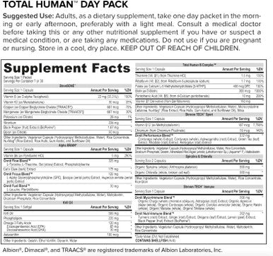 Onnit Premium Alpha Brain Bundle - Nootropic Brain Supplement (30 Count) for Focus Concentration & Memory + Total Human Day and Night Vitamin Packs for Men and Women (30-Day Supply)