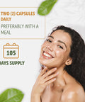 Healthfare Hyaluronic Acid Capsules | 250 Mg | 210 Count | Includes 25 Mg Vitamin C Per Serving | Supports Skin Hydration & Joint Lubrication | Non-Gmo | Gluten Free