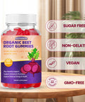 BSSTABBON Beet Root Gummies With Beet Root Extract,Pomegranate Juice Power,Grape Seed Extract Supplement Per Serving For Men And Women Non-Gmo, And Gluten Free,60Gummies