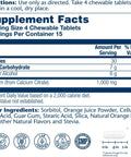 SOLARAY Calcium Citrate 1000mg Chewable Calcium Supplements for Women and Men Healthy Teeth and Bone Support Great Natural Orange Flavor Vegan Gluten Free 60Day 15 Servings