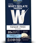 Biochem 100 Whey Isolate Protein 11.8 oz Sugar Vanilla 20g Vegetarian Protein KetoFriendly Amino Acids Invigorating Taste Easily Digestible