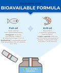 Laboratoires Nutrimea Omega 3 & Antarctic Krill - Wild Fish Oil - Natural Antioxidant - Cognition & Immune System - Concentrated EPA/DHA & Astaxanthin - Fish Oil - Made in France - Nutrimea