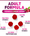 Multivitamin Gummy Vitamins, Berry Flavored Adult Daily Vitamins For Women & Men With Multi Vitamin A, C, D, E, B6, B12, Zinc & Antioxidants Supplement For Immune Health Support, Non-Gmo - 120 Gummies