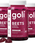 Goli Nutritional Supplement Beets Cardio Gummy - 60 Count - 100Mg Coq10 & Beet Root Extract - Gluten- Vegan Non-Gmo And Gelatin-. Nature'S Great Superfood.