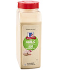 McCormick Garlic Powder, Non GMO, Made from Fresh, Whole Garlic Cloves, For Bringing Consistent Flavor to Favorite Foods While Cooking, 8.75 oz