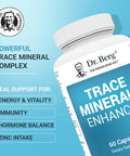 Dr. Berg Trace Minerals Enhanced Complex - Complete With 70+ Minerals Including 10 Mg Of Zinc - Dietary Supplement - 60 Capsules