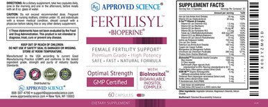 Approved ScienceFertilisyl Fertility Supplement Support Hormones and Cycle Prepare Body for Pregnancy Decrease Risk of Infertility Prenatal Vitamins for Conception Support 60 Capsules