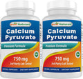 Best Naturals Calcium Pyruvate 750 mg 120 Capsules by (Pack of 2)