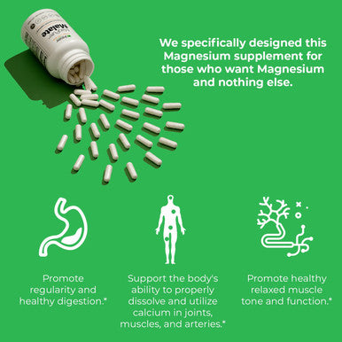 Jigsaw Health MagPure Malate, Premium Magnesium Capsules, 120 Capsules
