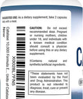 Best Earth Naturals Catalase Supplement 10,000 With Saw Palmetto, Biotin, Fo-Ti, Paba - Hair Supplements For Strong Hair - 60 Capsules