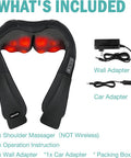 Dailylife Shiatsu Neck And Back Massager With Heat, Electric Deep Kneading Massager For Neck Pain, Shoulder, Waist, Leg And Foot, Stress Relief For Men, Women, Mom, Dad
