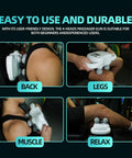 Deity Massage Gun Deep Tissue, 4-Heads Handheld Electric Body Massager, Rechargeable Percussion Massager For Pain Relief In Back, Leg, Neck, Shoulder And Body, Relax Perfect Gifts For Man Women, White