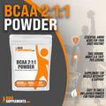 Bulksupplements.Com Bcaa 2:1:1 Powder - Branched Chain Amino Acids. Bcaa Powder, Bcaas Amino Acids Powder - Unflavored & Gluten Free, 6000Mg Per Serving - 83 Servings, 500G (1.1 Lbs)