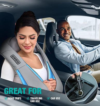Shiatsu Neck And Back Massager With Heat, Deep Tissue 4D Kneading Massage Pillow For Neck, Back, Shoulder, Leg, Body Muscle Pain Relief, Use At Home, Office, Car
