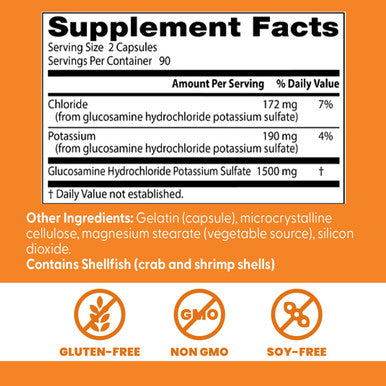 Doctor'S Best Glucosamine Sulfate 750Mg 180 Capsules