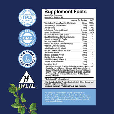 Herbal Prostate Health Supplements For Men - Advanced Prostate Supplements For Men With Beta Sitosterol Selenium Pygeum And Saw Palmetto For Men Prostate Support And Frequent Urination - 60 Capsules