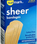 Sunmark Sheer Bandages Assorted Sizes 60 each By Sunmark