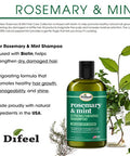 Difeel Rosemary Mint Strengthening Shampoo with Biotin 12 oz