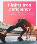 Iron Gummies For Women & Men - Iron Supplement With Vitamin B6, B12, C, Zinc, Folate For Adults & Kids - Support Iron Deficiency, Anemia, Energy Boost, Blood Builder - Sugar Vegan 60Ct Strawberry