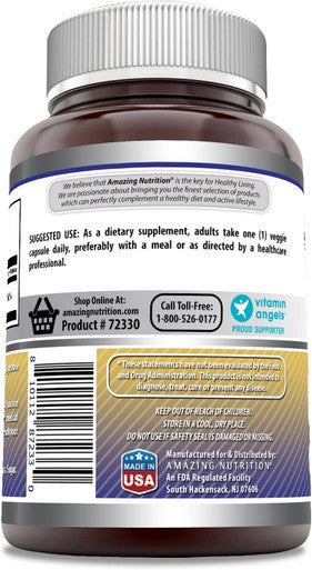 Amazing Nutrition Formulas Zinc Gluconate Supplement | 50 Mg Per Serving | 240 Veggie Capsules | Non-GMO | Gluten | Made in USA