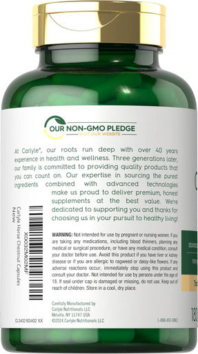 Carlyle Horse Chestnut Capsules 600mg | 180 Count | Non-GMO Gluten Extract