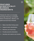 Isagenix Cleanse for Life - Powder Supplement for Cleanse Drink with No Laxatives or Diuretics - Support Metabolism with Vitamin B12 & Niacin - Natural Rich Berry 3.4 Oz (16 Servings)