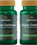 Swanson Vision Defense Antioxidant Vision Health Supplement Lutein Zeaxanthin Astaxanthin Broccoli Extract Bilberry Extract 60 Softgels Sgels