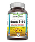Amazing Omega 3.6.9 Supplement | 1200 Mg Per Serving | 120 Softgels | Lemon Flavor | Non-Gmo | Gluten-Free | Made In Usa