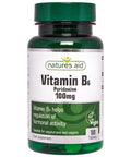 Natures Aid Vitamin B6 100 Mg Pyridoxine Suitable For Vegans 100 Tablets