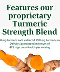 MegaFood Turmeric Curcumin Extra Strength - Whole Body - Turmeric Curcumin With Black Pepper- 475Mg Curcuminoids - Holy Basil Tart Cherry - Made Without 9 Food Allergens - 120 Tabs (60 Servings)