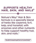 Nature'S Way Premium Blend Hair & Skin, Supports Healthy Hair, Skin, & Nails*, 100 Capsules