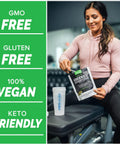 Pescience Greens Powder Superfood With Natural Chlorophyll Reishi & Turkey Tail Mushroom Powders ze-Dried Kale Spinach Broccoli Sprouts Original Flavor 30 Servings