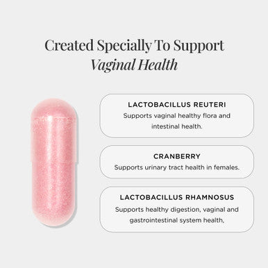 JSHealth Vitamins Vaginal Probiotic Supplement - Supports Urinary And Vaginal Health Shelf Stable Yeast Infection Treatment For Women (30 Capsules)