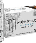 Monster Energy Zero Ultra, Sugar Free Energy Drink, 16 Ounce | Pack of 12