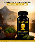 Kailash Herbals Third Eye Awakening Organic Haritaki Capsules- Kailash Herbals-100 Capsules 650 Mg Each Terminalia Chebula Vegan