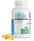 Bronson Omega 3 Fish Oil Triple Strength 2720 Mg, High Epa 1250 Mg Dha 488 Mg, Non-Gmo Heavy Metal Tested, 180 Softgels