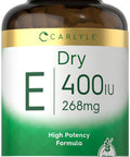 Carlyle Dry Vitamin E | 400 Iu (268Mg) | 120 Capsules | High Potency Formula | Non-Gmo And Gluten Free