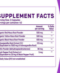 6-In-1 Organic Maca Root & Ashwagandha Capsules 1710Mg W/Dhea & Black Pepper Fruit Extract - Maca Root Capsules For Women & Men - Stamina, Bone And Mood Support Supplement,120 Capsules (40 Servings)