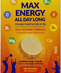 Redoxon Max Energy, Sustained Energy Formula, Helps Support Your Immune System, Max Energy All Day Long, Citrus Fruits Flavor, 20 Effervescent Tablets, 2.82 Oz, Box