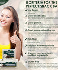 Dr. Mercola, Organic Cocoa Cassava with Coconut and Chia Seeds, 1 Box (12 Bars), Chocolate-Coated Gourmet Snack Bar, Non GMO, Soy , Gluten , USDA Organic