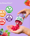 Chewy Vites Adult Gummies Magnesium Citrate 736mg Offering 82.5mg of Elemental Magnesium 60 Vitamin Gummies 2 Months Supply Real Fruit Juice Vegan Berries Flavour
