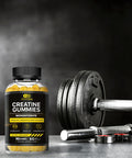 Creatine Monohydrate Gummies 5g - Vegan Creatine Gummies for Men & Women - Creatine Chews for Strength, Muscle, Energy, Endurance - Natural Lemon Flavor (90ct)